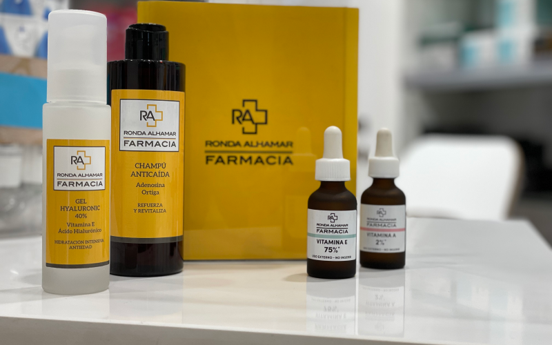 Productos de marca propia de la farmacia Ronda Alhamar